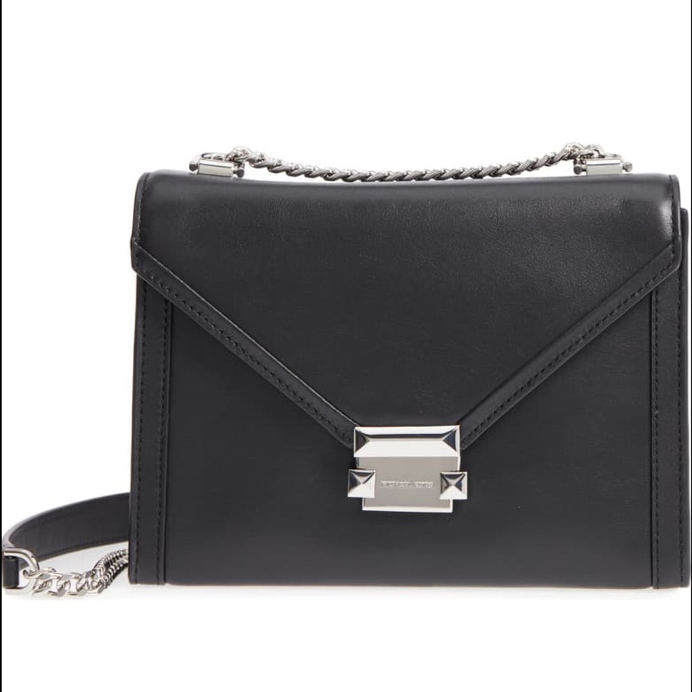 Whitney Large Leather Convertible Shoulder Bag